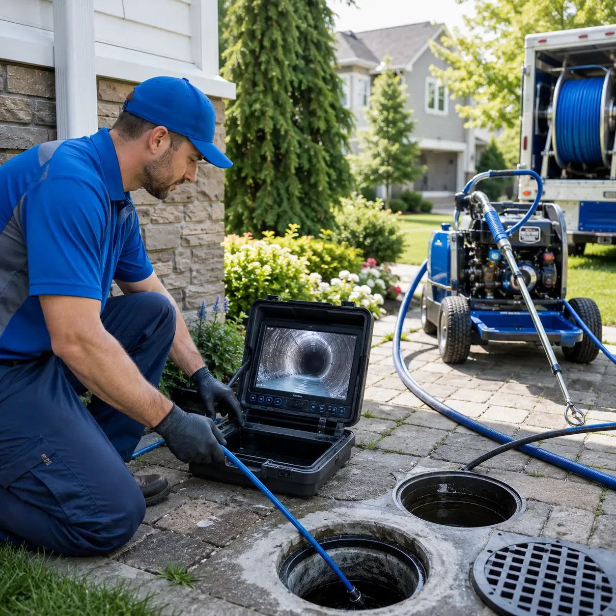 Outdoor drain cleaning professionals serving Brunsville, IA