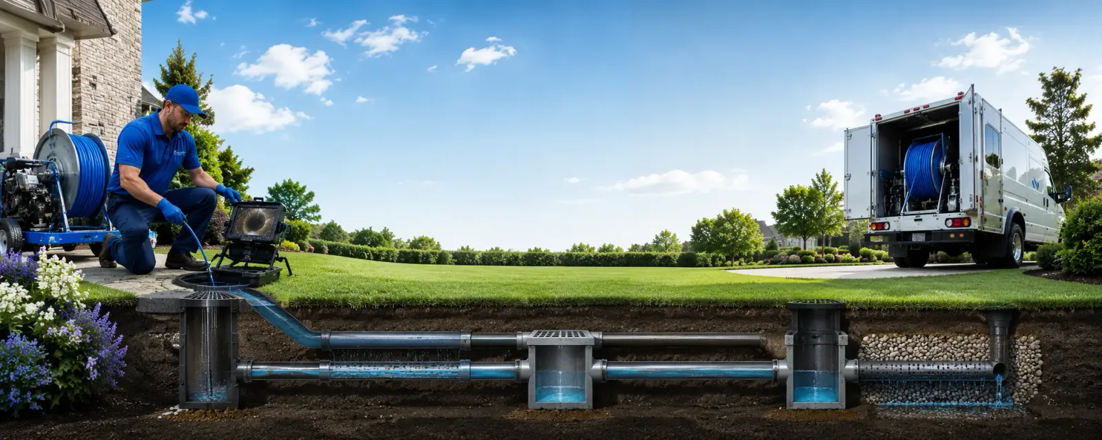 Outdoor drain cleaning information for Brunsville, IA